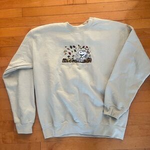 Snoopy Embroidered Fall Sweater